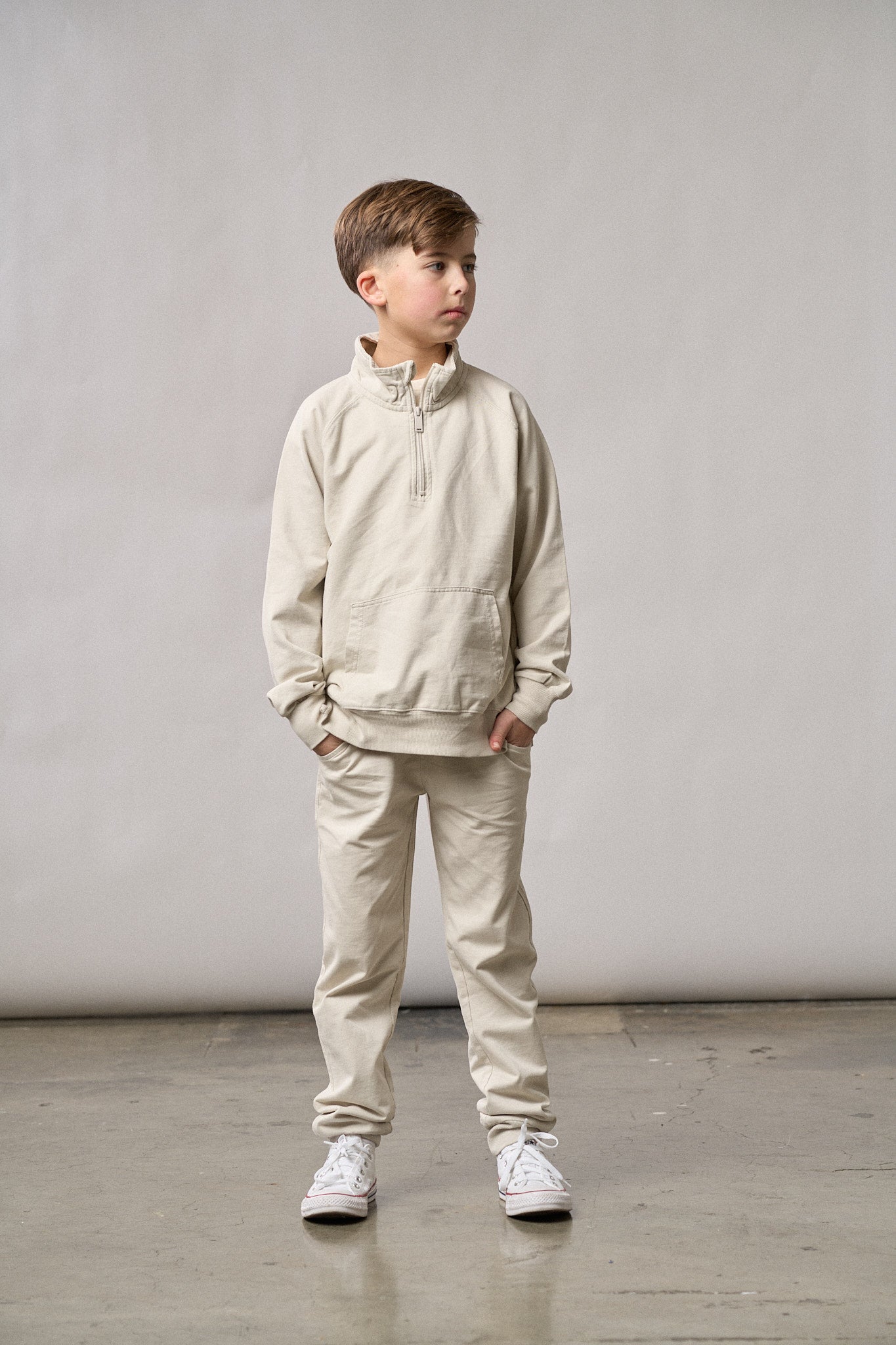 Men's Quarter Zip Pullover Sweatshirt - Soft Almond Wash Fleece - Casual & Athletic Wear for Outdoor Activities & Gym