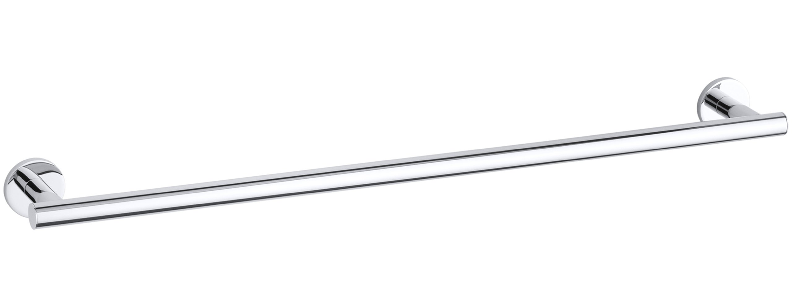 KOHLER K-14451-CP Stillness 24-Inch Polished Chrome Bathroom Towel Bar - Modern Bathroom Accessory for Spa-Like Luxury & Organized Towel Storage