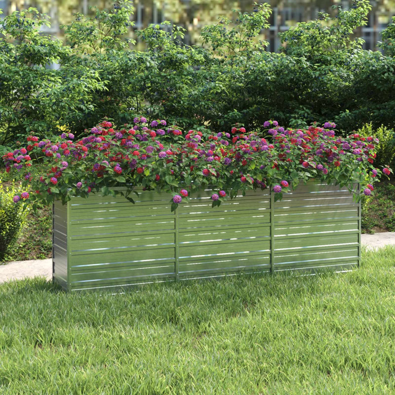 Galvanized Steel Raised Garden Bed Planter 94.5