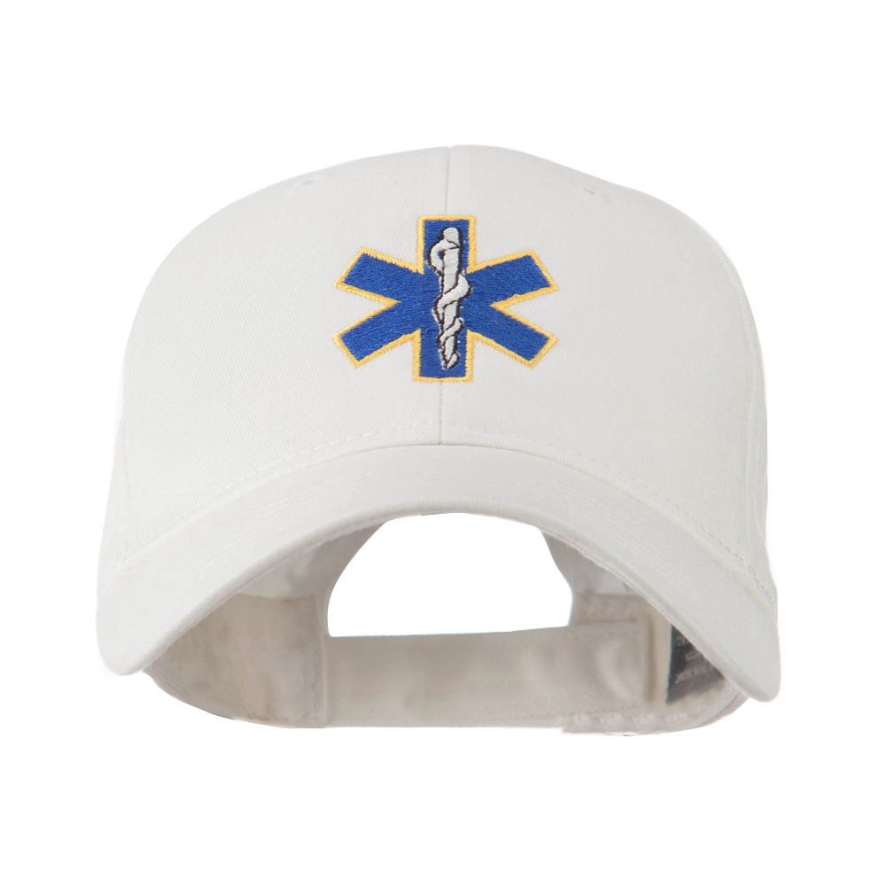 Star of Life Embroidered Baseball Cap - EMT EMS Paramedic Medical Hat - Adjustable Snapback for First Responders & Healthcare Professionals