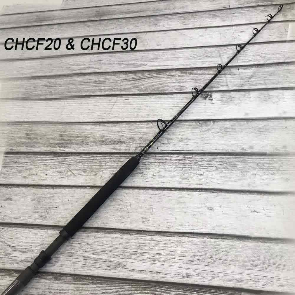 Capt. Harry's Caribbean CHCF Stand Up Fishing Rods - Premium Saltwater & Freshwater Fishing Poles for Surf, Pier & Boat Angling
