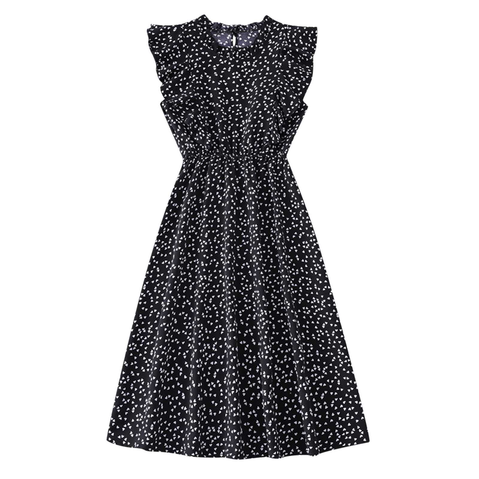 Women's Floral Short Sleeve Party Dress - Casual Summer Sundress with O-Neck for Beach, Vacation & Outdoor Events