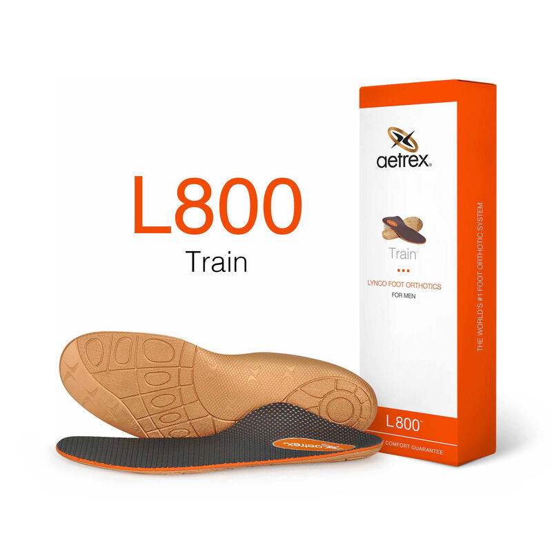 L800M Men's Orthotic Insoles for Running & Training - Arch Support & Cushioning for Comfort & Pain Relief - Perfect for Jogging, Gym Workouts & Daily Wear