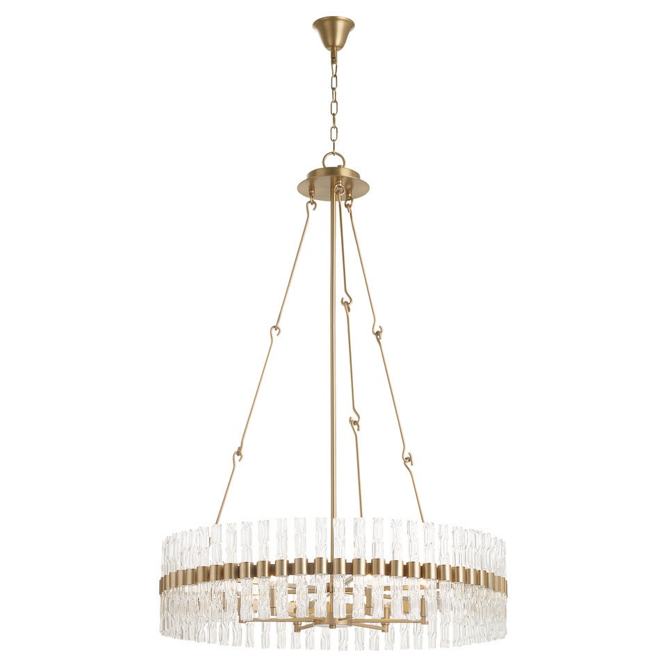 Cyan Design 11627 Noble 6-Light Chandelier in Aged Brass - Elegant Dining Room & Foyer Lighting Fixture