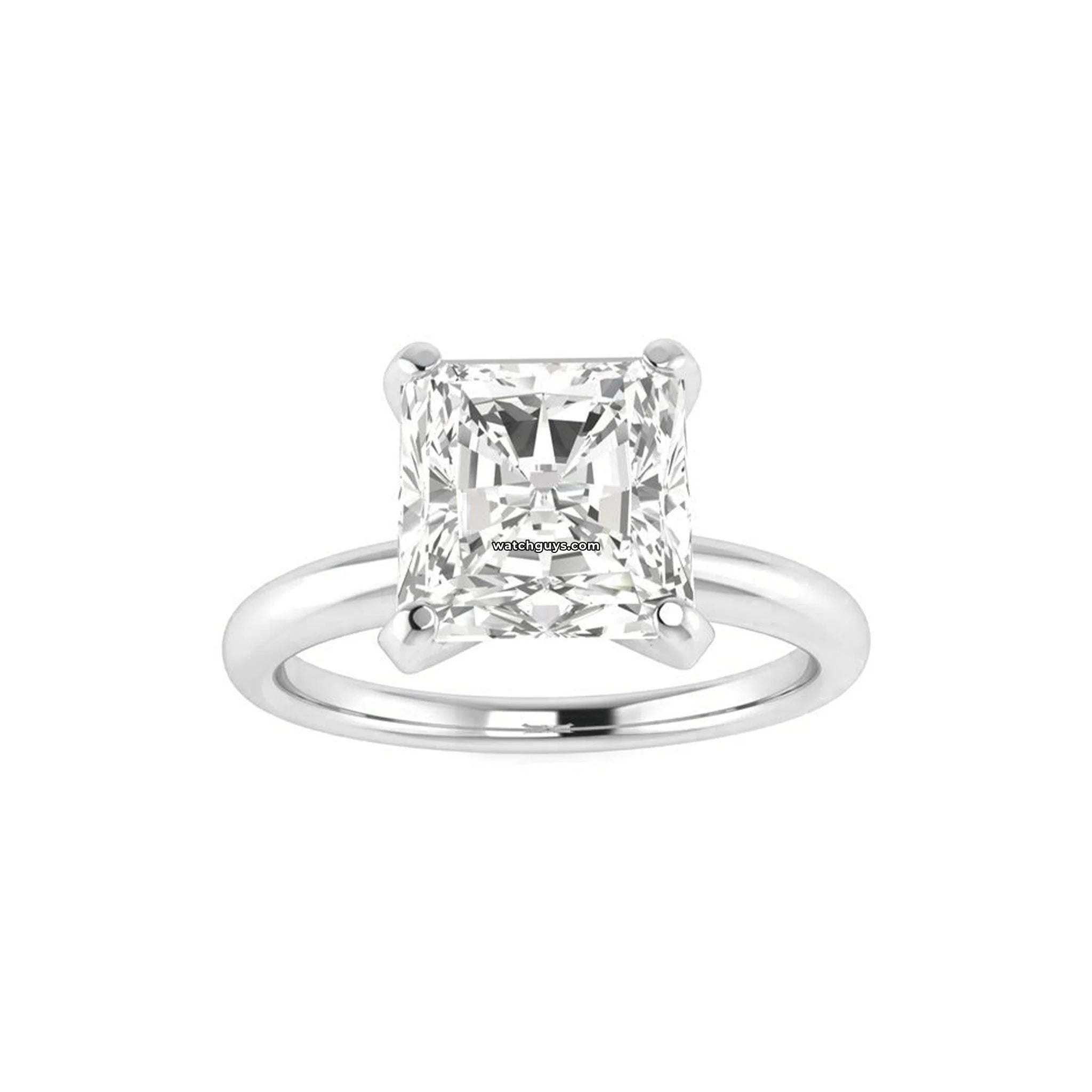 3.02 Carat GIA Certified Radiant Cut Solitaire Diamond Engagement Ring in 14K White Gold - Perfect for Proposals, Anniversaries & Special Occasions