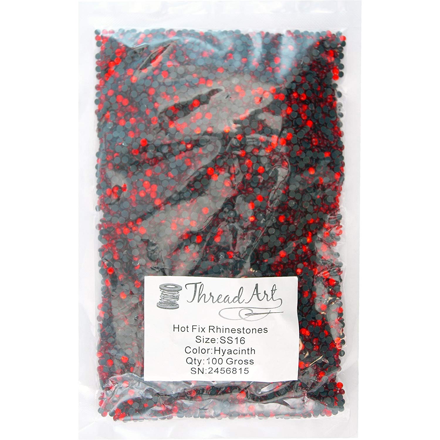 Threadart Bulk Hot Fix Rhinestones Hyacinth - SS16 (4mm) - 14,400 Stones - 100 Gross Pack for DIY Crafts, Clothing Embellishments & Jewelry Making