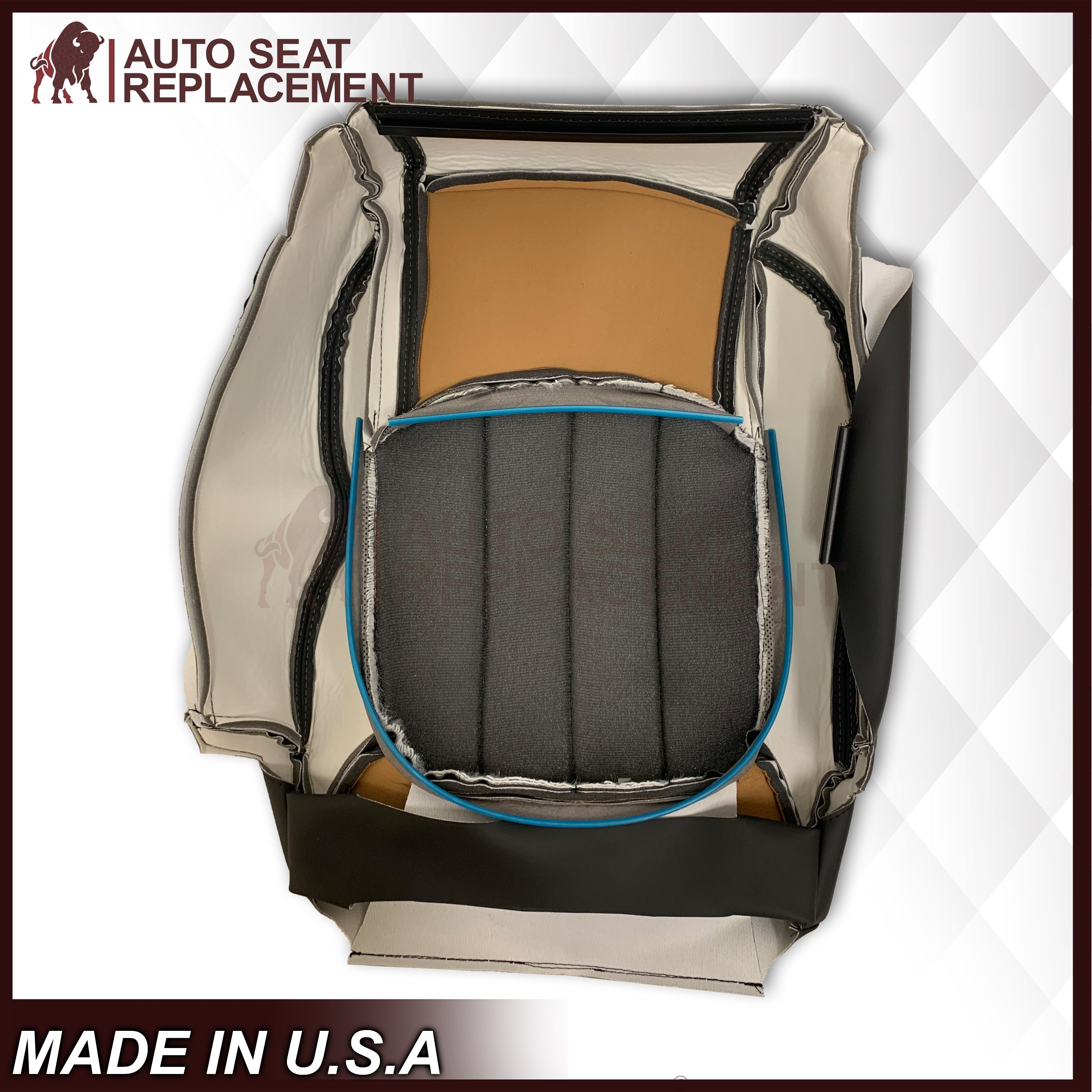 2009-2012 Chevrolet Traverse LTZ Black Perforated Seat Covers - Genuine Leather or Premium Vinyl Options for Driver & Passenger Seats - Perfect for Road Trips & Daily Commuting