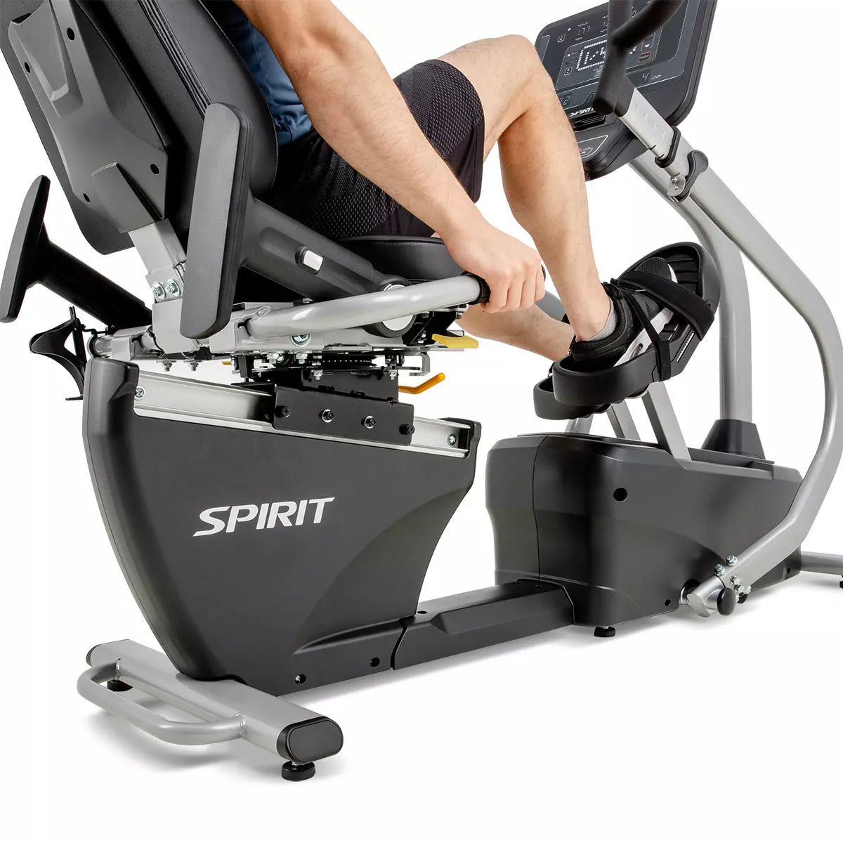 Spirit CRS800S Recumbent Stepper Exercise Bike - Low Impact Cardio Machine for Home Gym, Seniors & Physical Therapy - Compact Fitness Equipment for Small Spaces & Rehabilitation Workouts