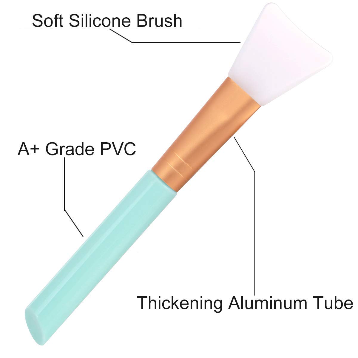 Getmecraft 2 Pack Silicone Face Mask Brush - Soft Hairless Facial Mud & Lotion Applicator Tool for Spa, Skincare & Makeup Application - Perfect for At-Home Beauty Routine & Professional Use