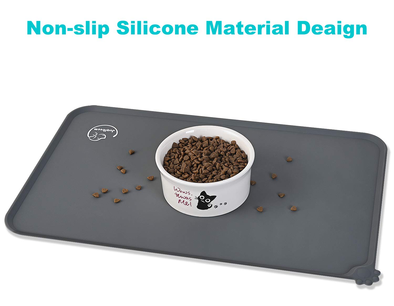 Non-Slip Silicone Pet Feeding Mat - Waterproof & Easy Clean Dog Cat Bowl Placemat (24