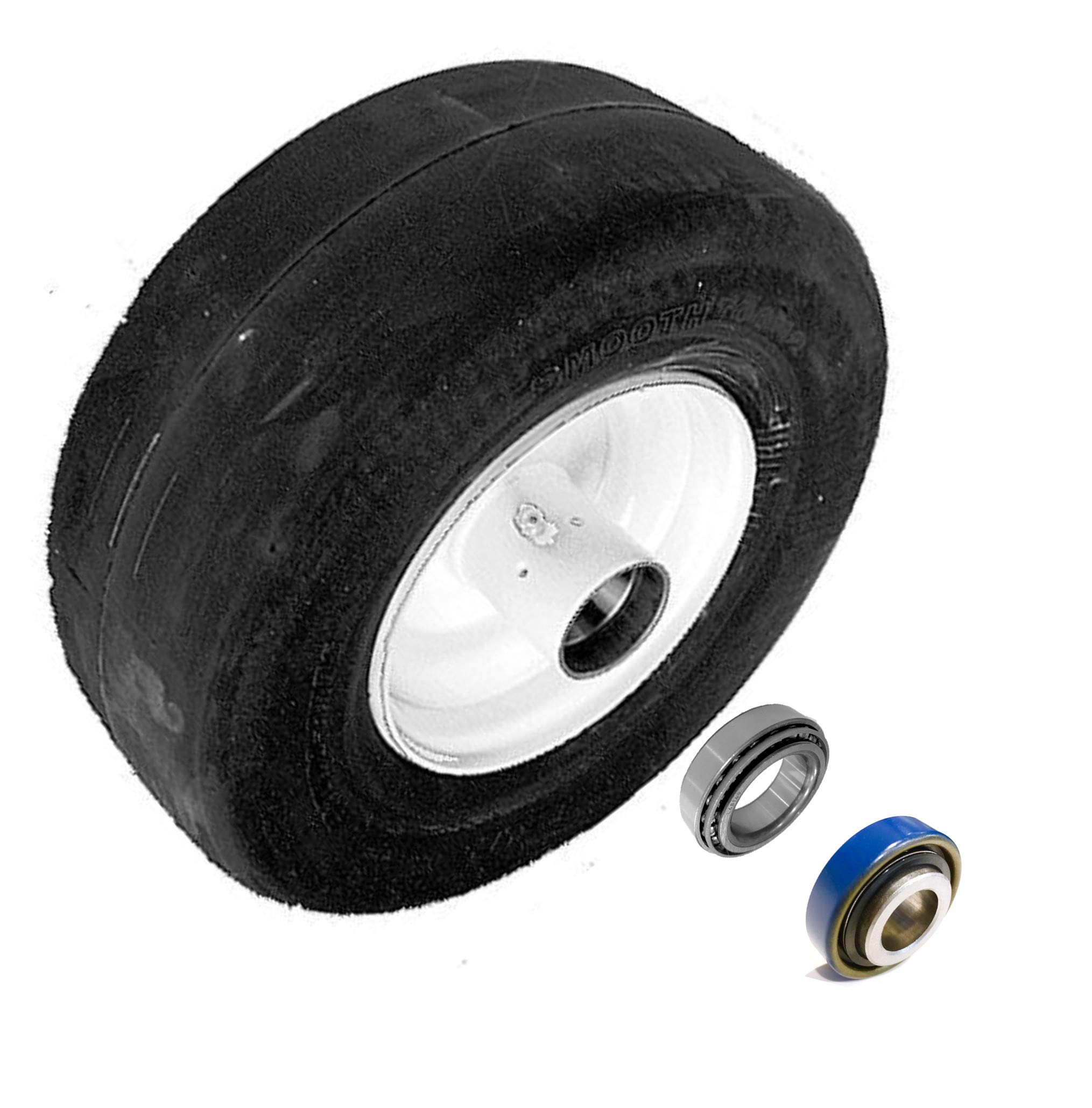 4-Piece HD Switch Front Wheel Bearing Rebuild Kit - Replacement for Scag 482621 with Upgraded Seals | Perfect for Lawn Mower & Outdoor Equipment Maintenance