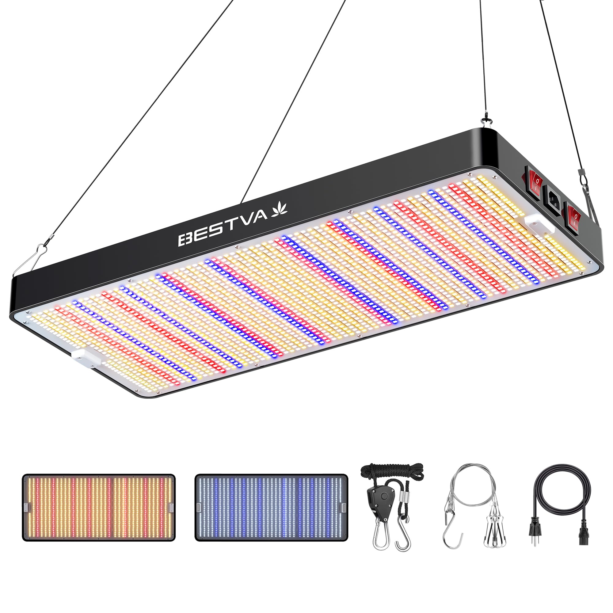 BESTVA DC4000 LED Grow Light Full Spectrum 2025 Upgrade - High Yield Diodes for Indoor Plants, Greenhouse, Hydroponics | Perfect for Veg, Bloom & Year-Round Gardening