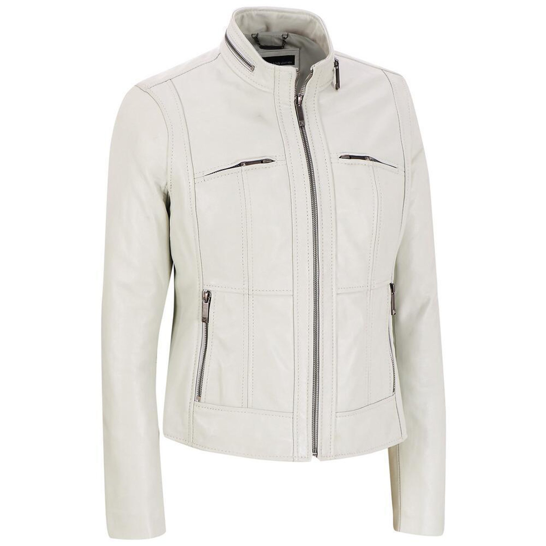 Genuine Lambskin Leather Jacket for Women - Premium Bomber Biker Coat XW476 | Stylish Outerwear for Motorcycle Riding, Casual Wear & Night Out