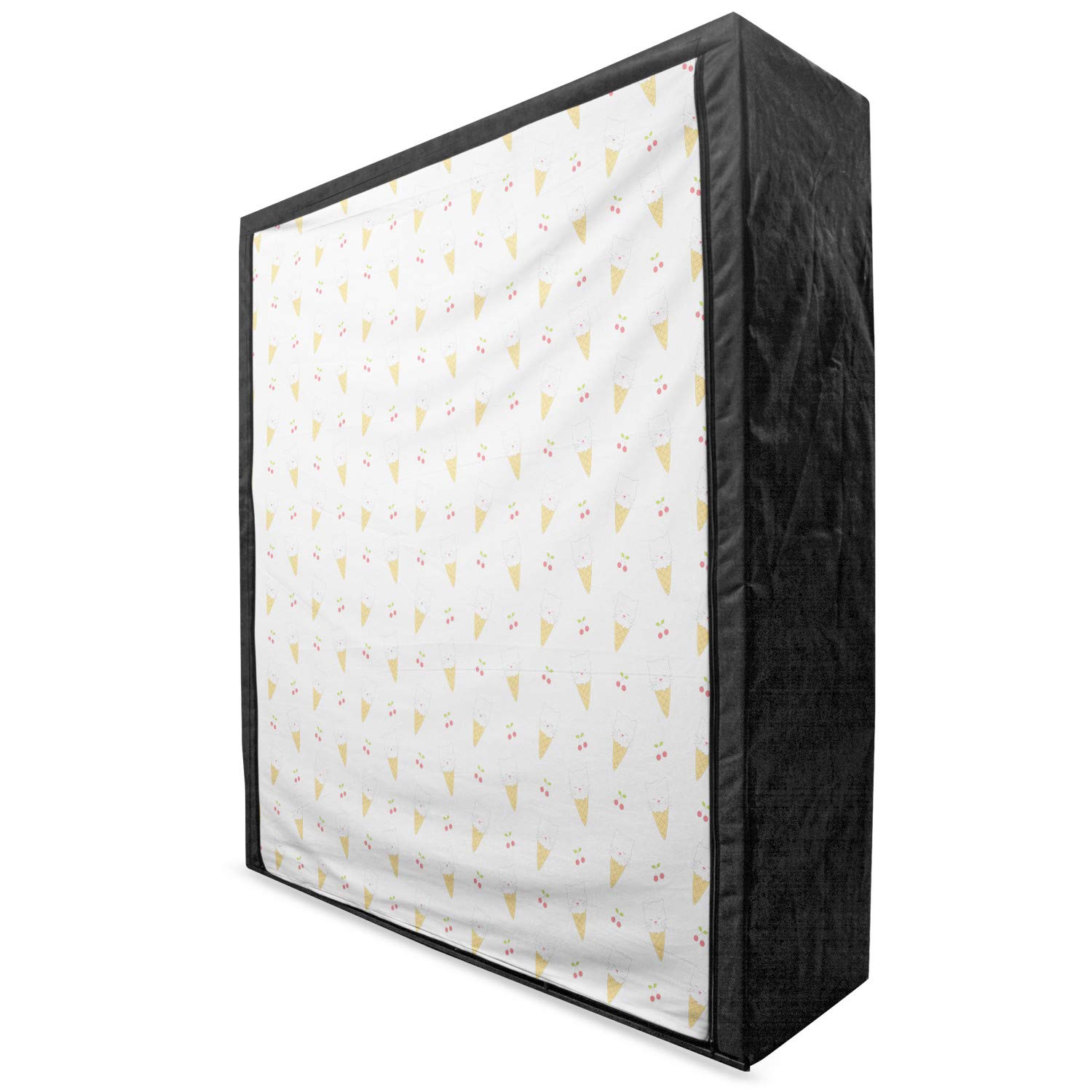 Ambesonne Ice Cream Themed Portable Fabric Wardrobe - 59