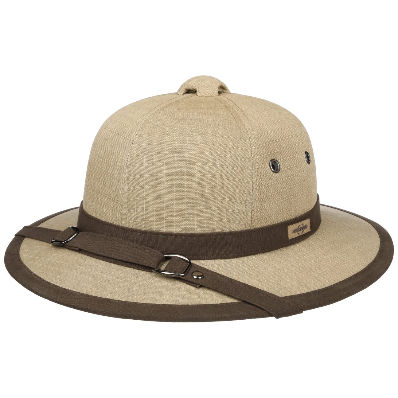 Stetson Gatuco Pith Helmet for Men - Safari Hat for Outdoor Adventures, Hiking, and Costume