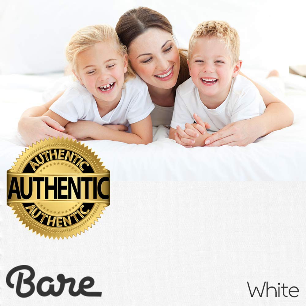 Bare Home Twin XL Comforter Set - Ultra Soft Brushed Microfiber Bedding Set with Sheets & Bed Skirt | White 3-Piece Bedding Collection for Cozy Sleep & Guest Room Decor