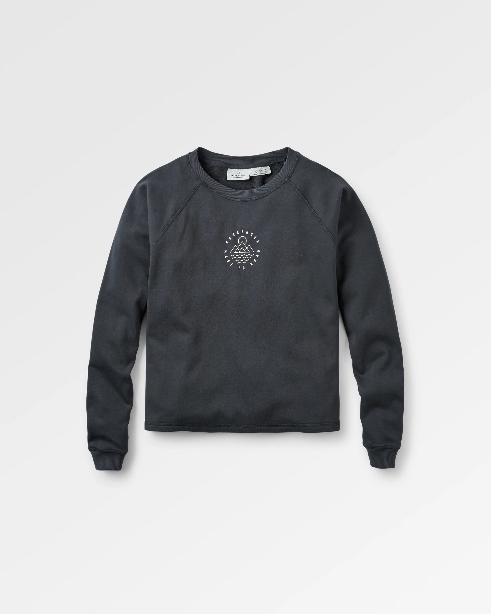 Eco-Friendly Recycled Cotton Long Sleeve Sweatshirt for Men & Women - Soft Comfortable Pullover Hoodie (Black) - Perfect for Casual Wear, Outdoor Activities & Sustainable Fashion