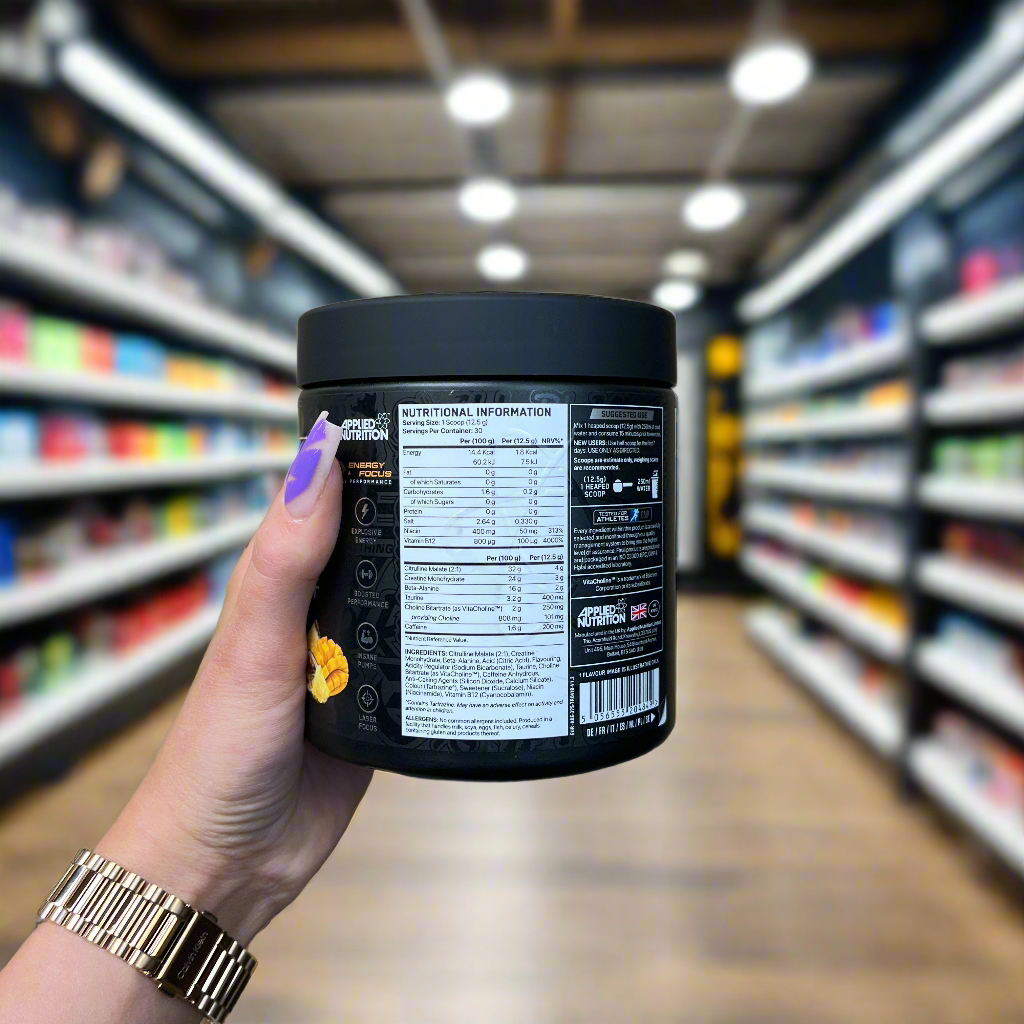 Applied Nutrition ABE (All Black Everything) Ultimate Preworkout Powder 315g - Boost Energy & Performance for Intense Workouts & Gym Sessions