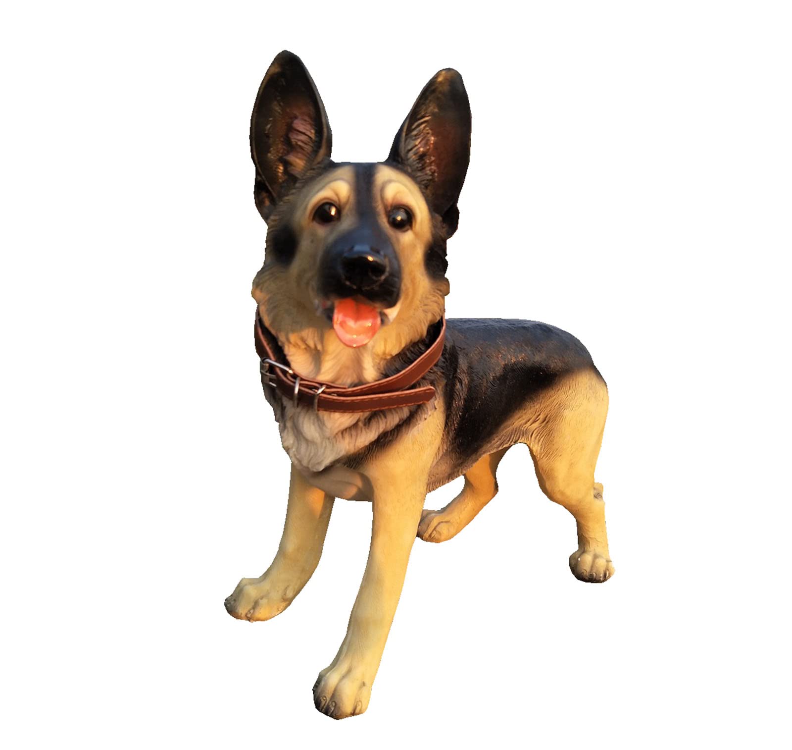 Wolf Dog Statue Sculpture - 16.5