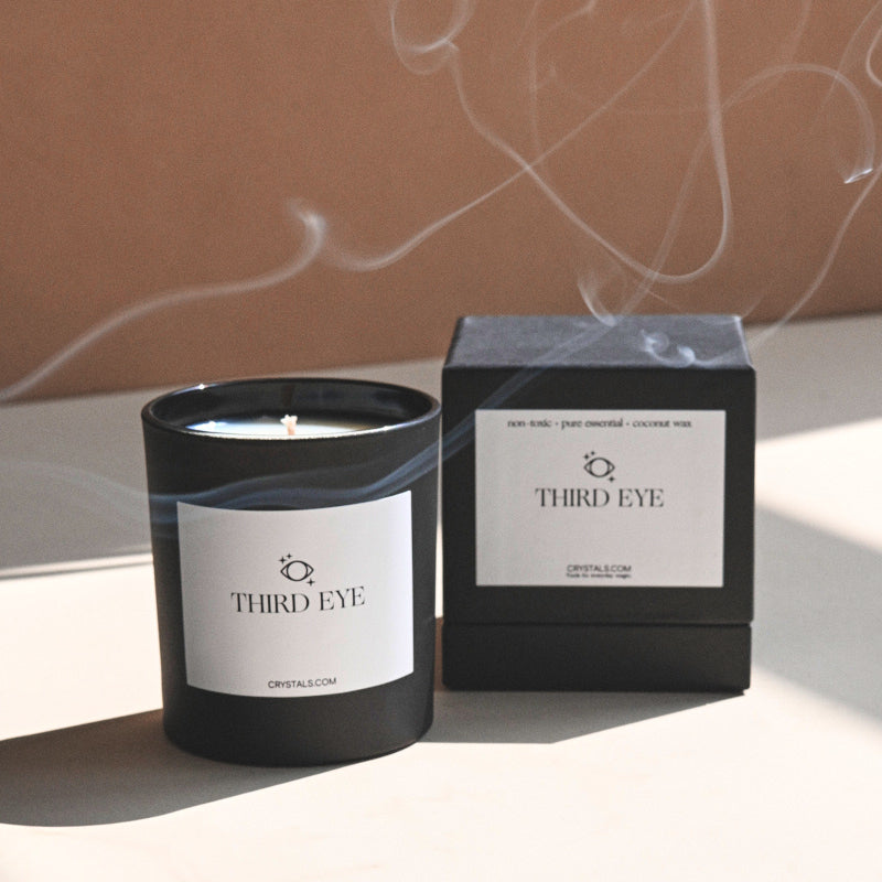 Calm Down Third Eye Candle Duo - Aromatherapy Soy Wax Candles for Meditation, Relaxation & Stress Relief - Perfect for Yoga, Spa & Home Decor