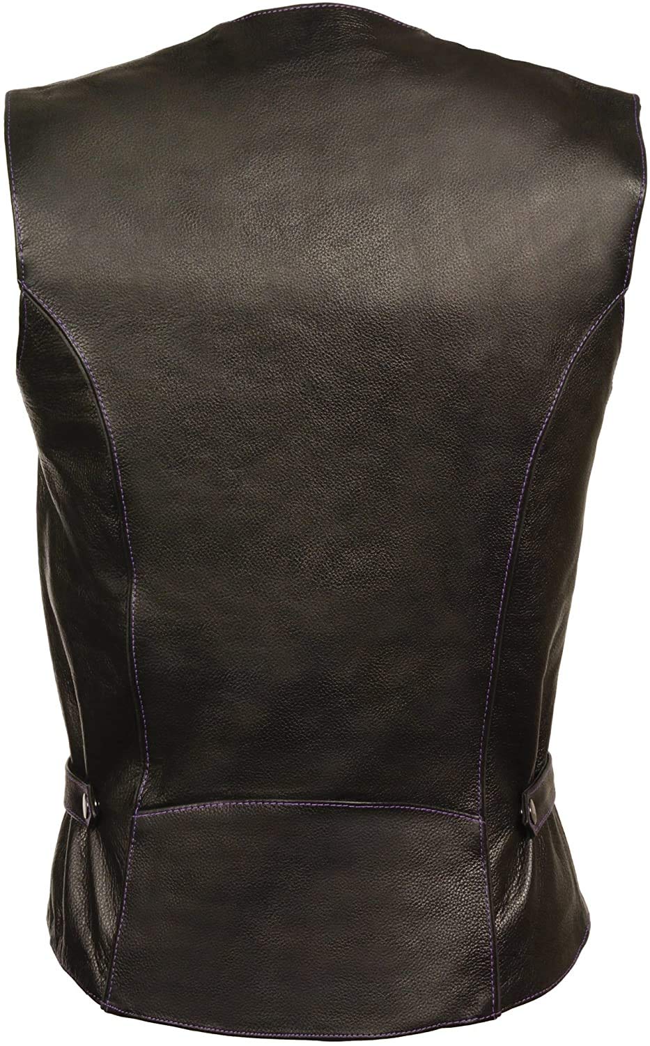 Milwaukee Women's Genuine Leather Vest - Stylish & Durable Jacket for Motorcycle Riding, Outdoor Adventures & Casual Fashion