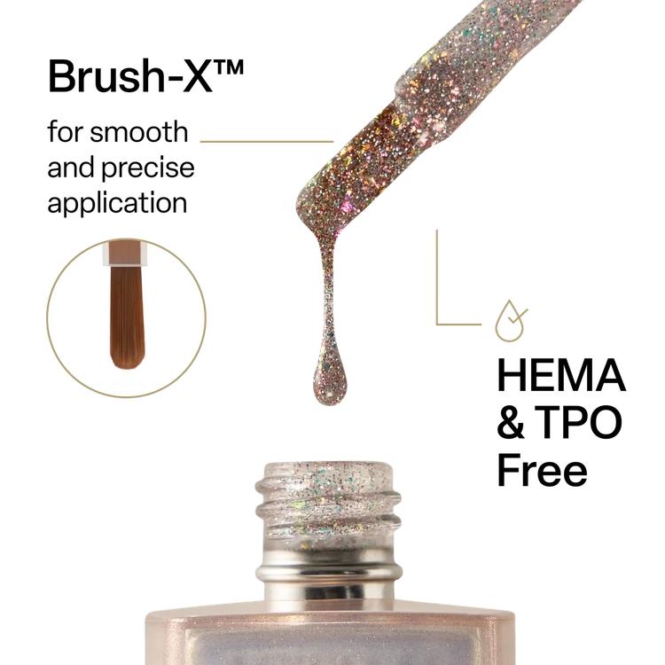 Apres Flash Glitter Gel Color FG05 - Long-Lasting Nail Art Glitter for Salon & DIY Manicures - Perfect for Parties, Weddings, and Special Occasions