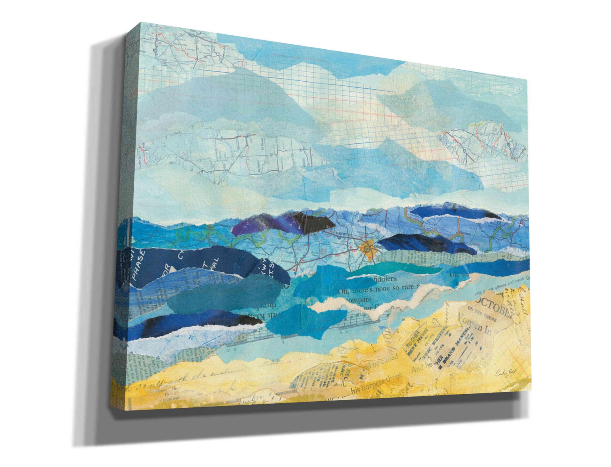 Abstract Coastal II Canvas Wall Art by Courtney Prahl - 34x26 Inch Modern Beach Painting for Living Room, Bedroom & Office Decor | Coastal Themed Home Artwork