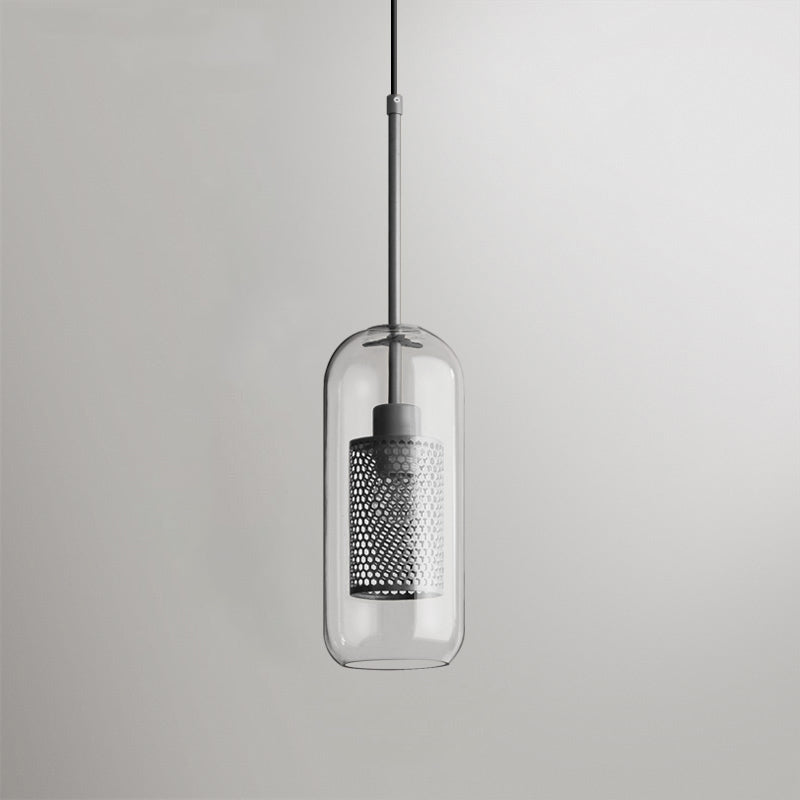 Chiswick Glass Pendant Light - Modern Hanging Ceiling Lamp for Kitchen Island, Dining Room & Bedroom Lighting