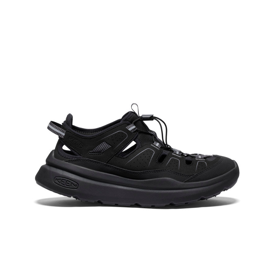 Men's WK450 Comfortable Walking Sandals - Black/Black | Lightweight & Supportive for Hiking, Travel & Outdoor Activities
