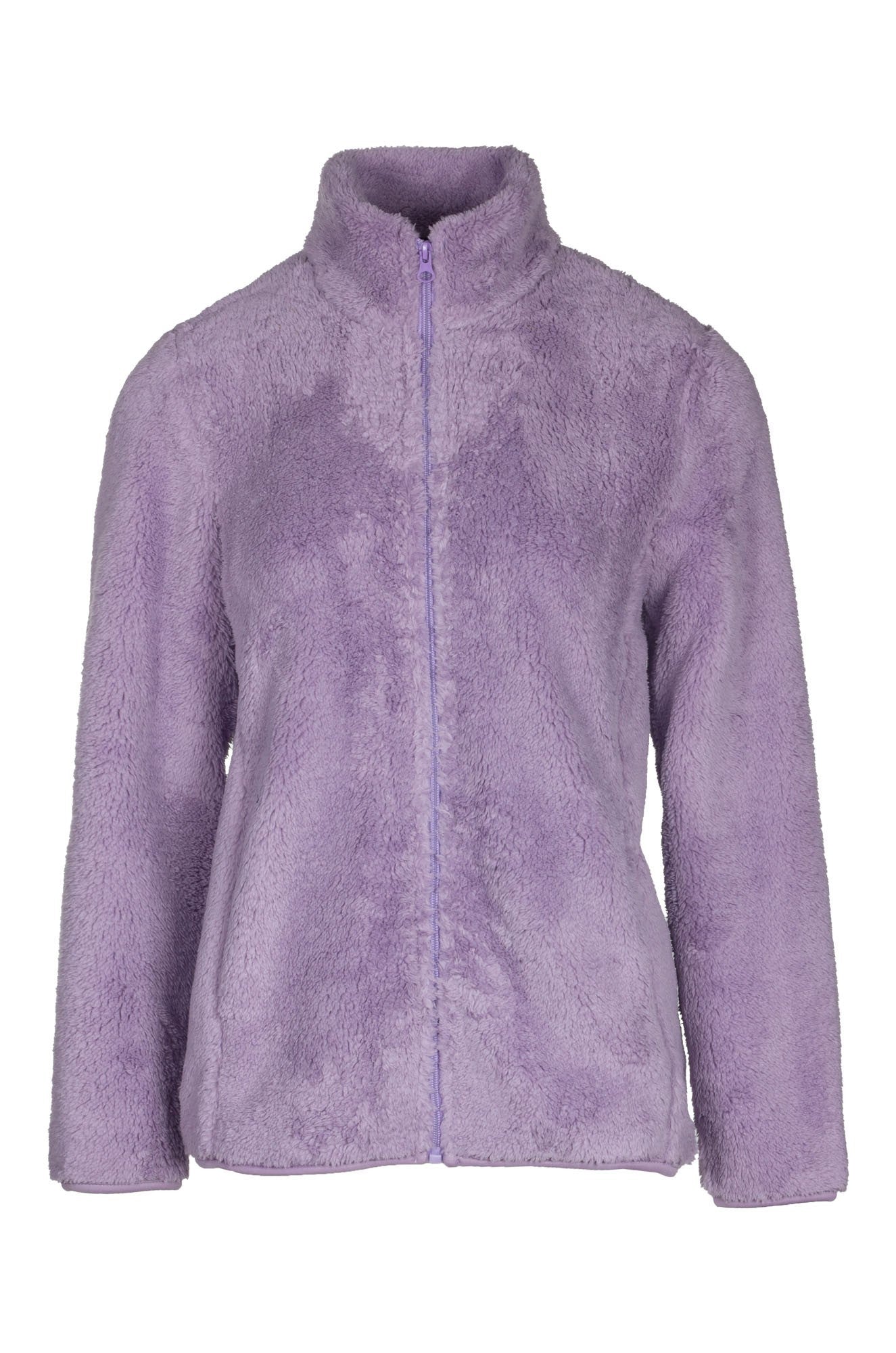 Cozy Teddy Fleece Jacket for Women - Soft & Warm Winter Outerwear in Lilac (3421B1) | Perfect for Casual Outings, Travel & Cold Weather Fashion