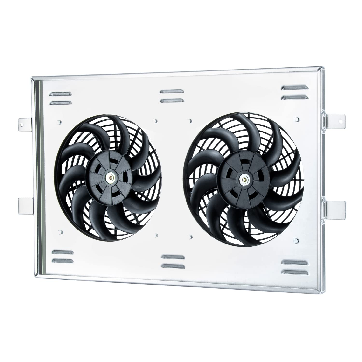 Aluminum Radiator Shroud with Dual 12