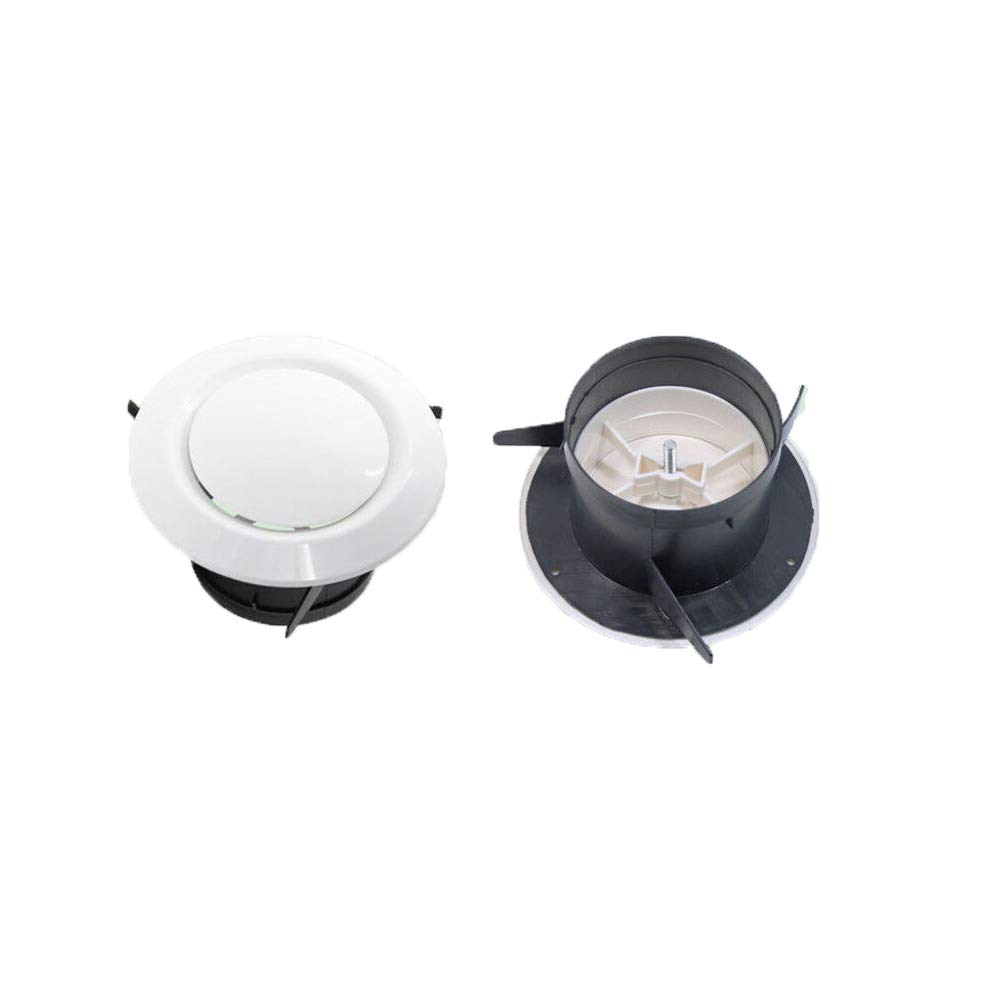 RV Ventilation Maso ABS Adjustable Air Vent Circular White Air Outlet 75-200MM - Durable RV Roof Vent for Camper, Motorhome & Travel Trailer - Perfect for Airflow Control & Temperature Regulation