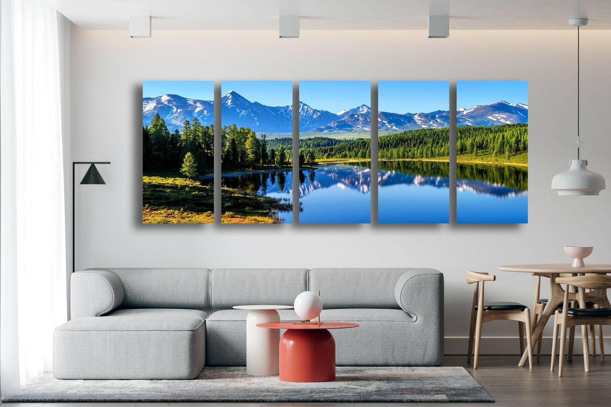 Stunning Altai Mountains Landscape Glass Wall Art - Handcrafted Home Decor for Living Room, Bedroom & Office - Perfect Gift for Nature Lovers