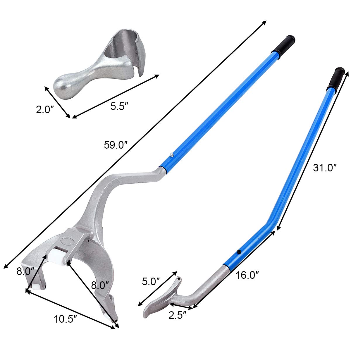 Goplus Manual Tire Changer Tool Kit - 17.5