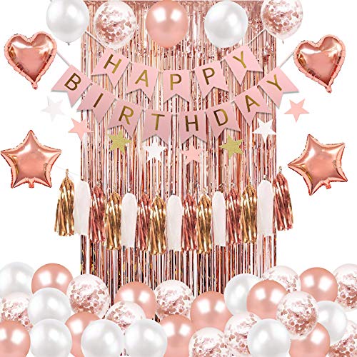 Rose Gold Birthday Party Decorations