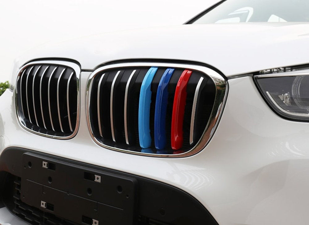 BMW F48 X1 (2016-2019) M Sport Style 3 Color Grille Insert Trims - Center Kidney Grill Upgrade for Enhanced Styling | Perfect for Car Enthusiasts & Customization Projects