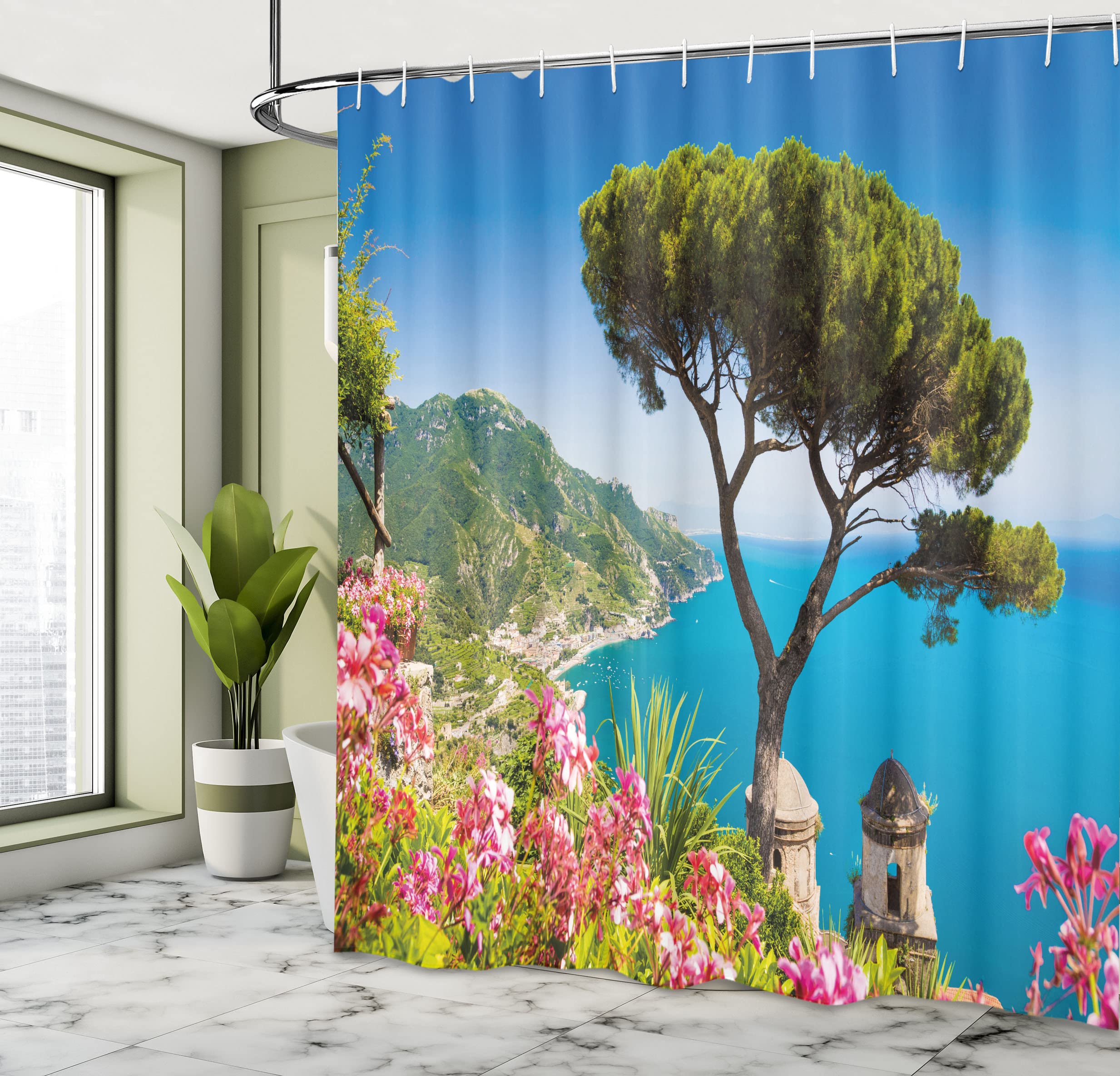 Scenic Amalfi Coast Shower Curtain - 69