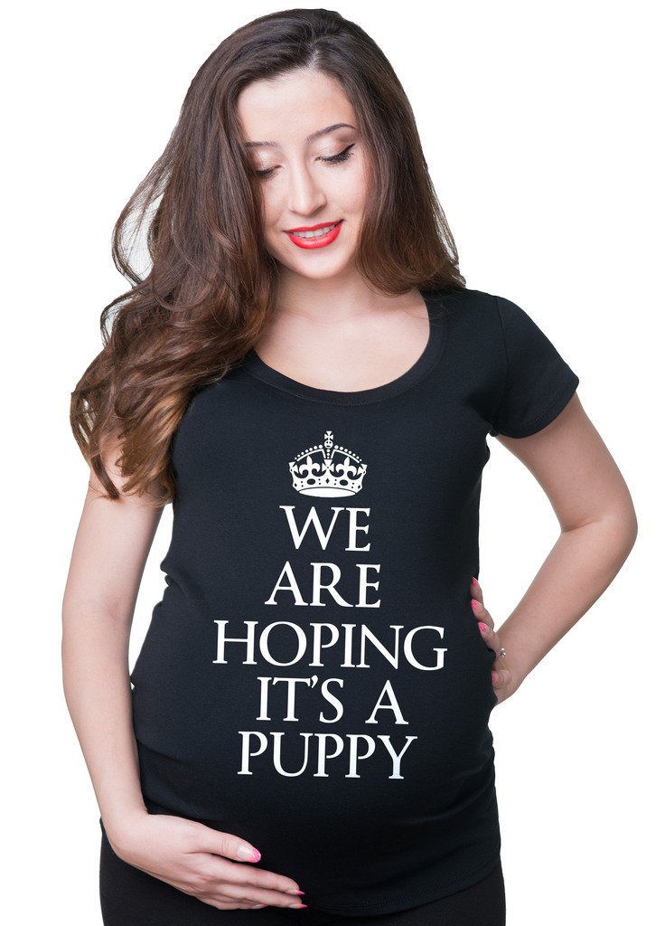 Funny Puppy Maternity Pregnancy T-Shirt for Dog Lovers - Perfect for Expecting Moms & Pet Parents