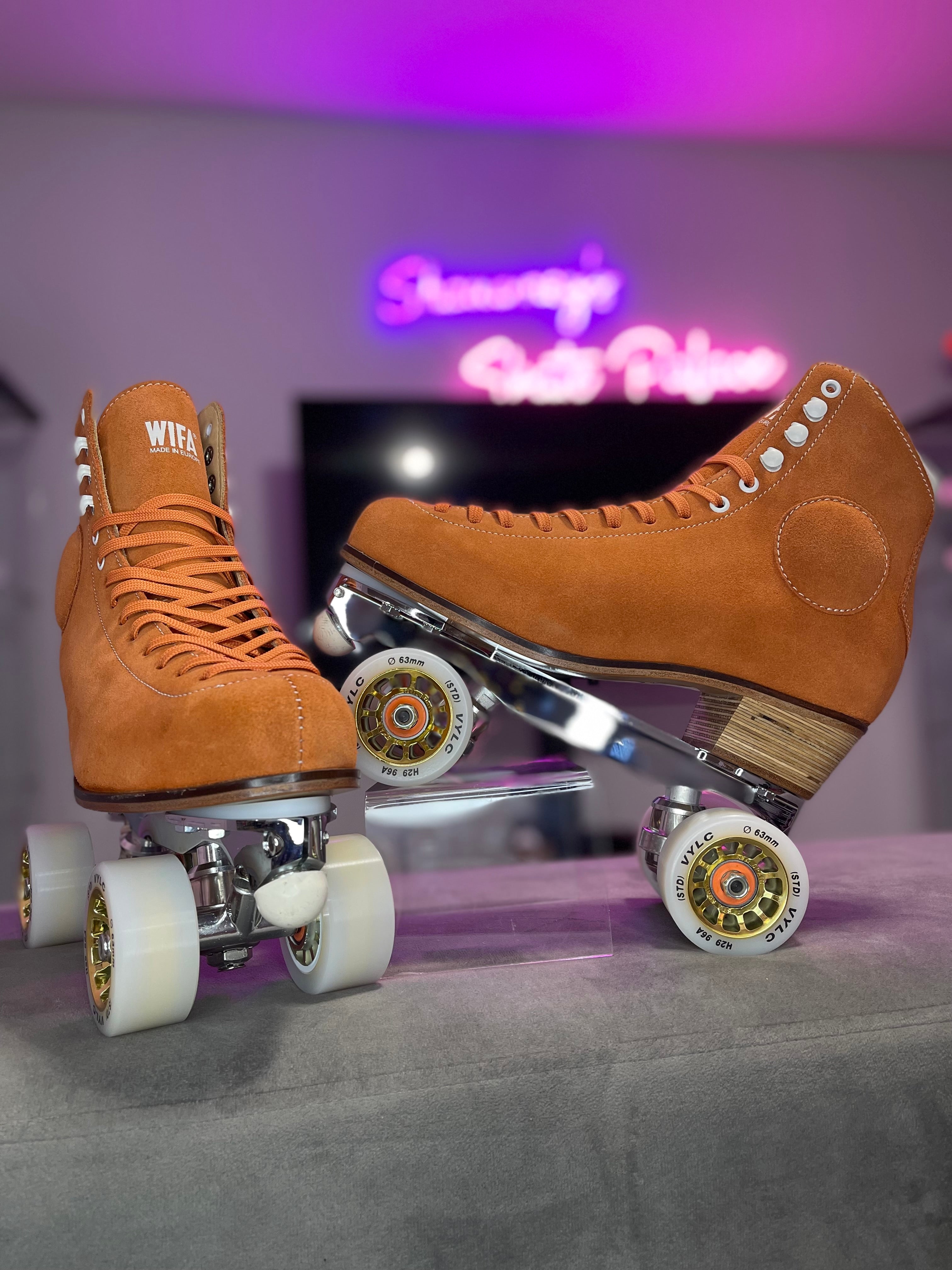 Unique WIFA Street Suede Orange Sneakers - Trendy & Comfortable Casual Shoes for Women | Perfect for Urban Walking, Street Fashion & Everyday Wear