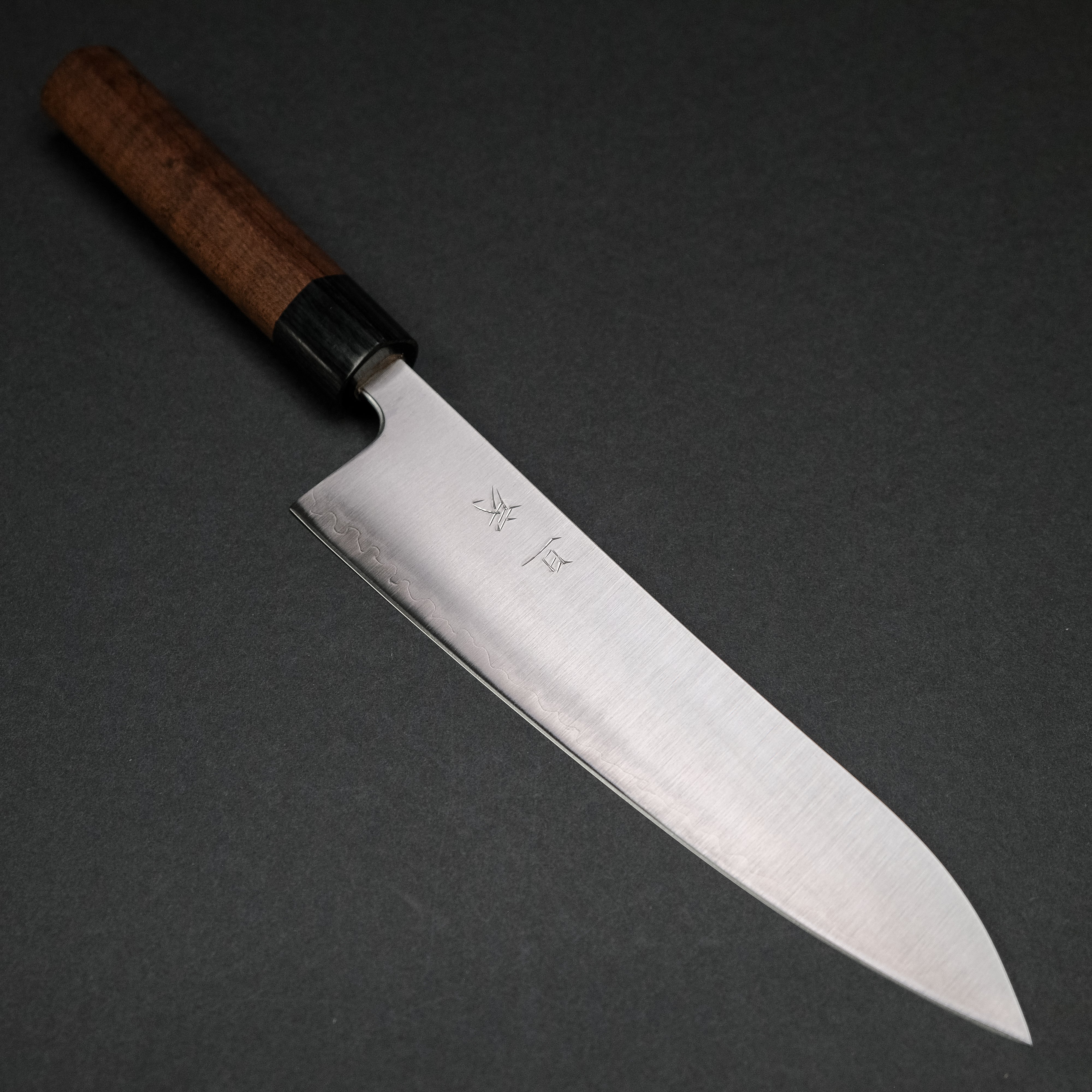 Premium Akifusa Blue Super Gyuto 210mm Japanese Chef Knife with Kebony Handle - Perfect for Sushi, Meat Cutting & Professional Kitchen Use