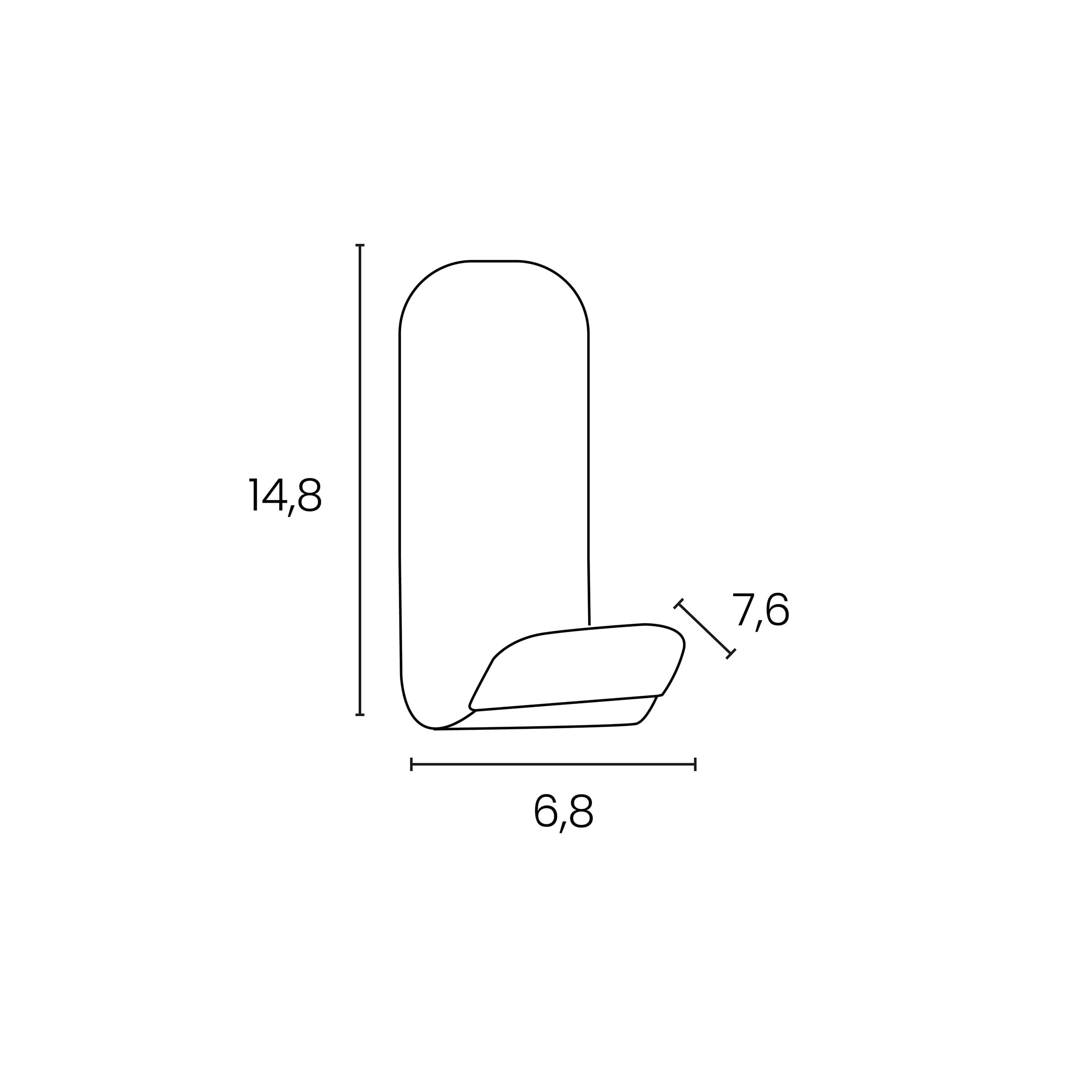 Premium White Magnetic Coat Stand - Heavy Duty Wall Mounted Hanger for Jackets, Hats & Accessories - Perfect for Entryway, Closet & Office Organization