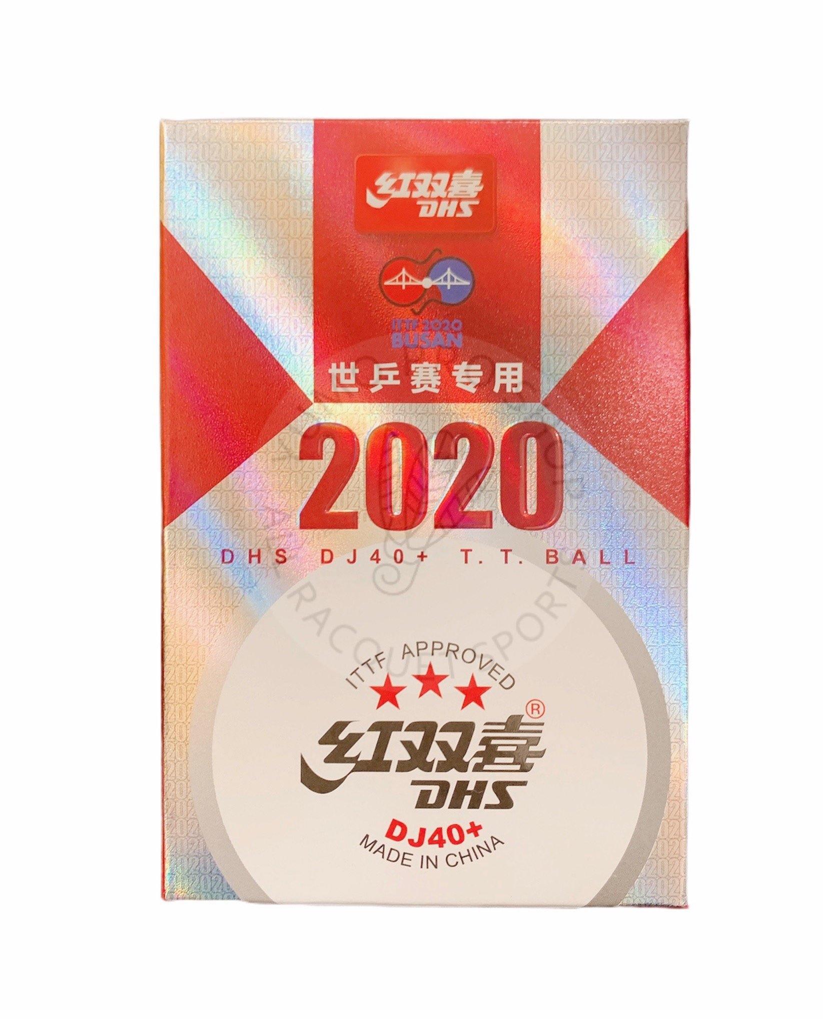 DHS DJ40+ 3 Star ITTF Approved Table Tennis Balls - Premium White Ping Pong Balls for Professional & Recreational Play - Perfect for Tournaments, Training & Home Games