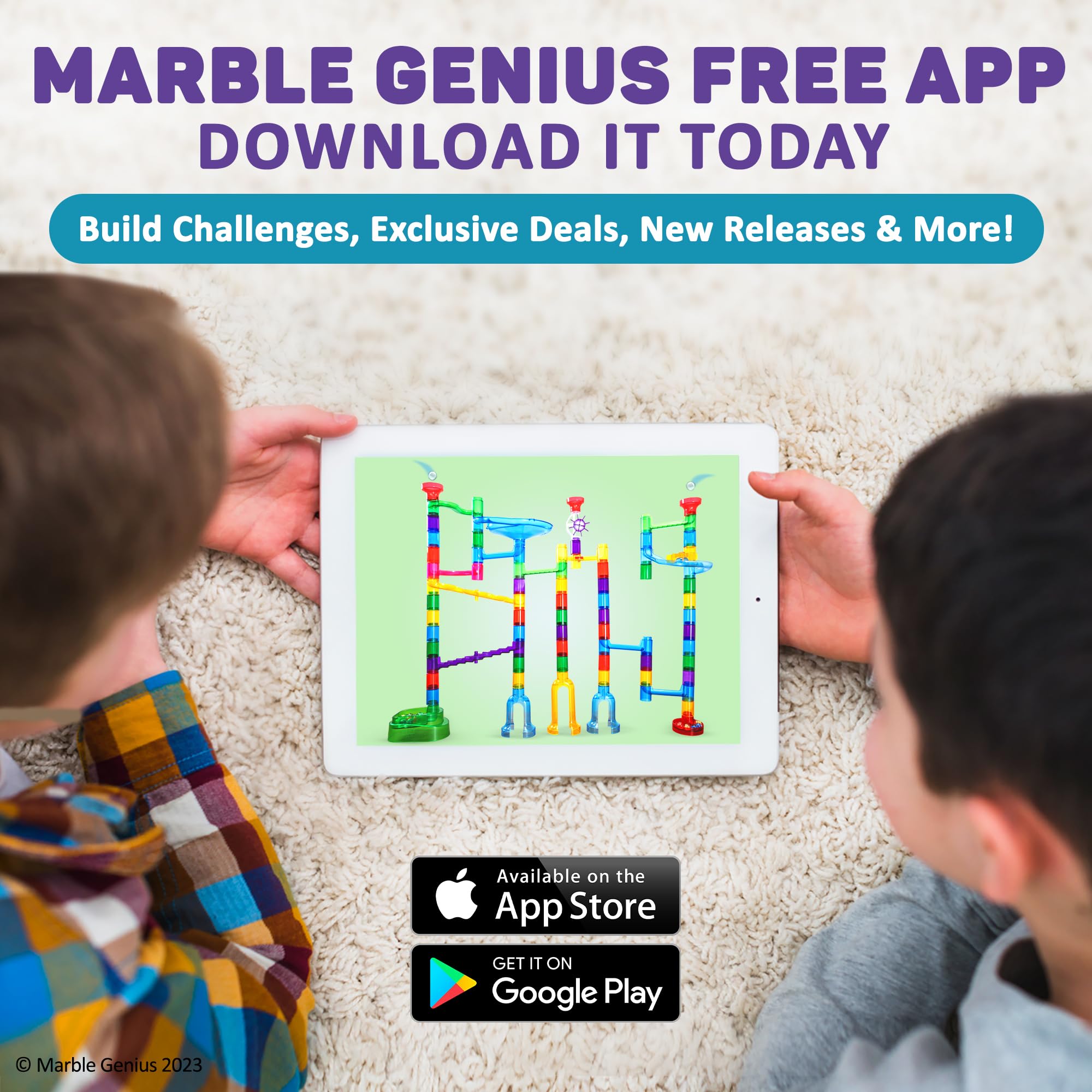 Marble Genius Marble Run Extreme Set - 300 Piece Marble Maze Track for Kids, Teens & Adults (181 Translucent Marbulous Pieces + 119 Glass Marbles) | STEM Educational Toy for Ages 4-8 | Perfect for Birthday Gifts, Classroom Activities & Family Game Night