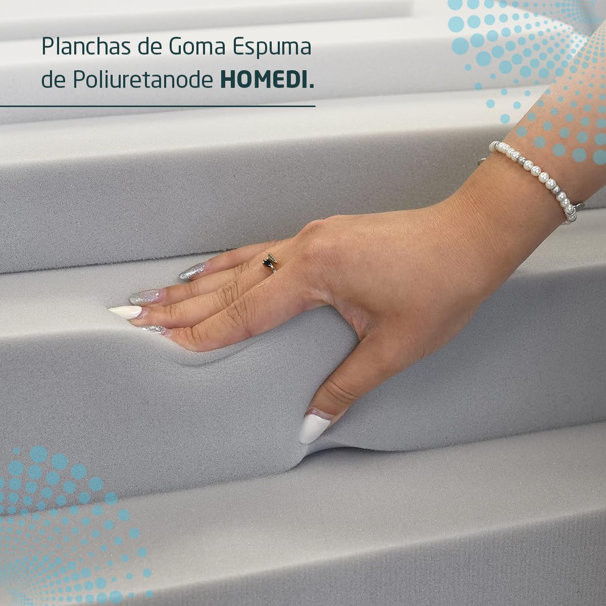 HOMEDI 5-Pack High-Density Polyurethane Foam Rubber Sheet (100x200x1cm) - HR Foam for Upholstery, Sofas, Mattresses & Cushion Filling - Gray - Perfect for DIY Furniture, Home Decor & Craft Projects