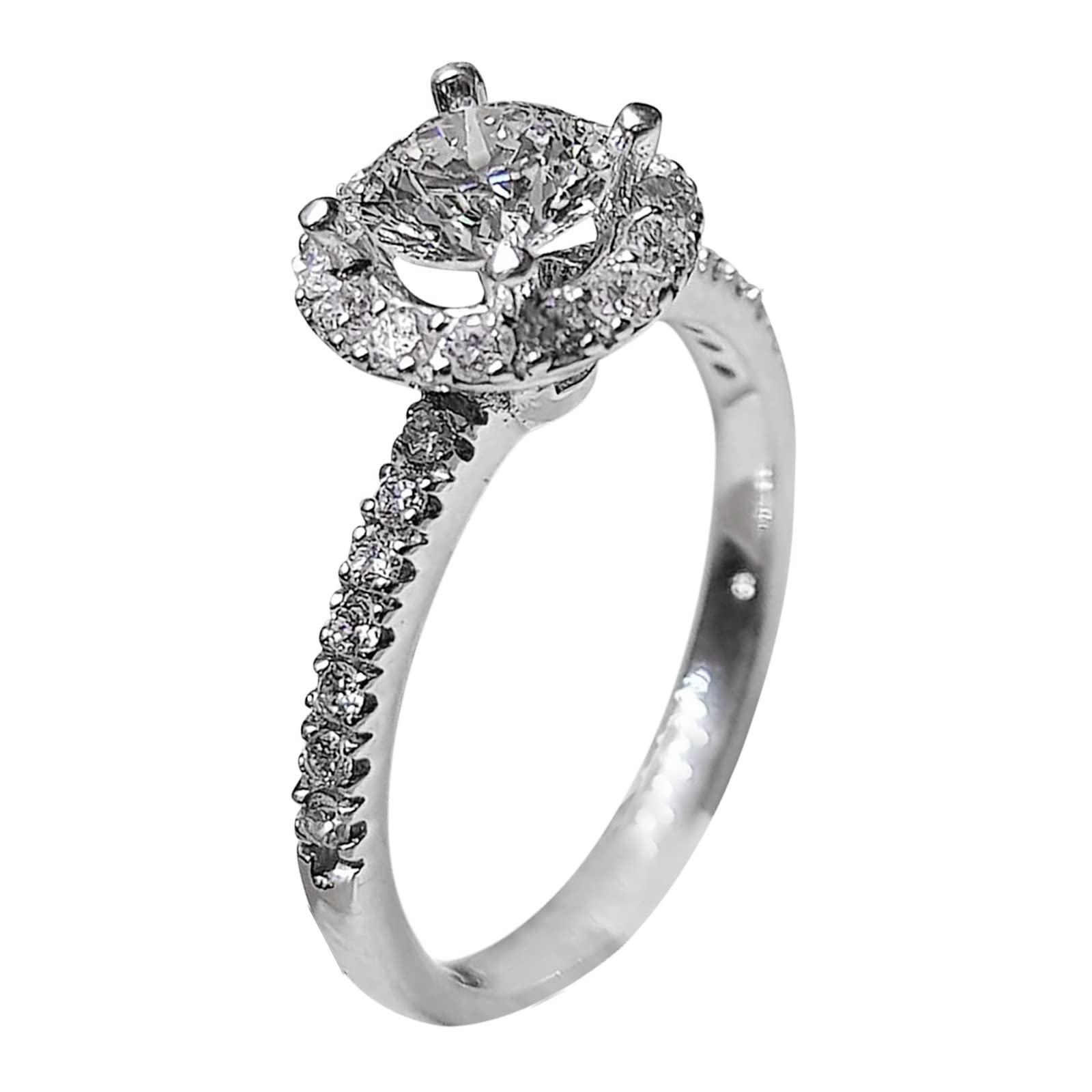 Elegant Diamond Rose Statement Ring for Women - Luxury Stackable Valentine's Day Gift, Fashion Jewelry for Daily Wear & Special Occasions | Perfect for Date Nights, Anniversaries, and Wedding Proposals