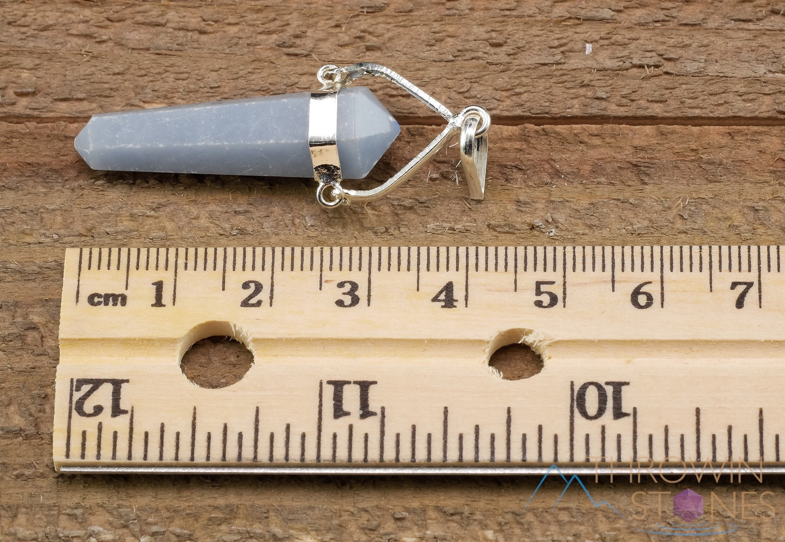 ANGELITE Crystal Pendant Necklace - Natural Healing Stone Jewelry, Handmade Blue Angelite Point for Chakra Balancing & Spiritual Growth | Perfect for Meditation, Energy Work & Gift Giving