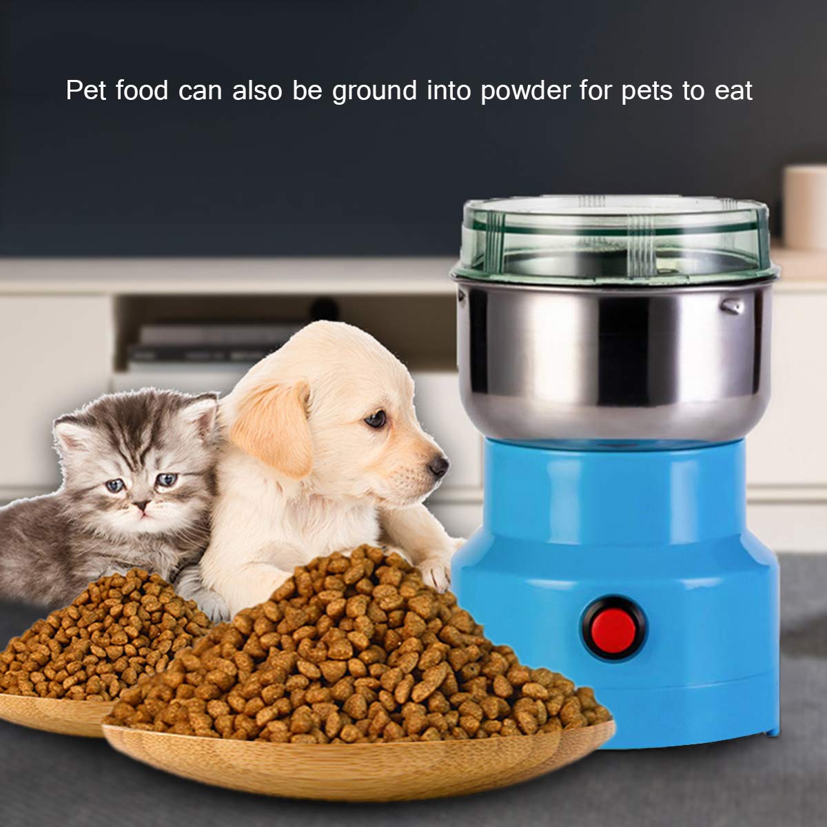 150W Electric Coffee Grinder for Beans, Nuts, Herbs & Grains - Portable Multifunction Grain Grinder for Home & Kitchen - Perfect for Espresso, Smoothies & Baking