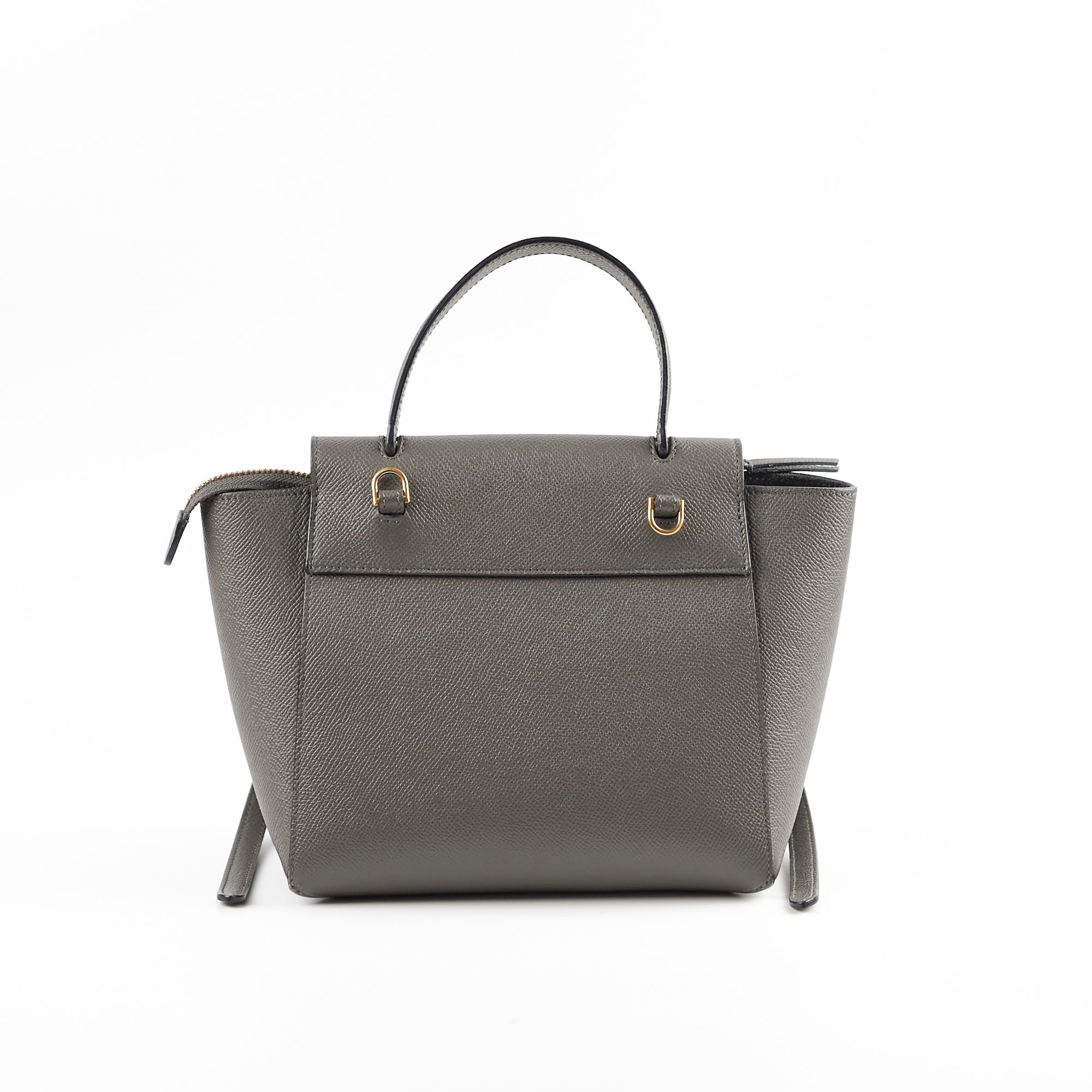 Celine Nano Grained Calfskin Belt Bag in Dark Grey - Stylish Crossbody Purse for Women, Perfect for Everyday Use, Travel & Night Out
