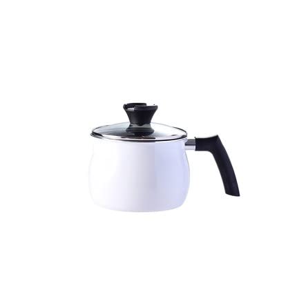 **YQBUER Non-Stick Aluminum Alloy Wok Pan with Lid - Frying, Soup & Milk Pot - Heat-Resistant Handle for Safe Cooking - Perfect for Stir-Fry, Steaming & Boiling (Color: B)**