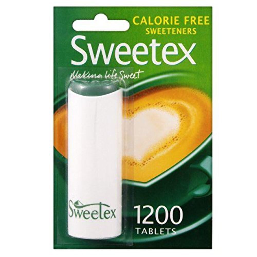 Sweetex Calorie-Free Sweetener Pack - 1200 Tablets | Sugar Substitute for Coffee, Tea & Baking | Keto & Diabetic Friendly